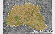 Satellite Map of Dala, desaturated