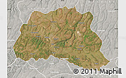 Satellite Map of Dala, lighten, semi-desaturated