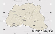 Shaded Relief Map of Dala, cropped outside