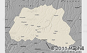 Shaded Relief Map of Dala, darken, desaturated