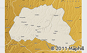 Shaded Relief Map of Dala, physical outside