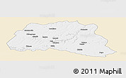 Classic Style Panoramic Map of Dala, single color outside