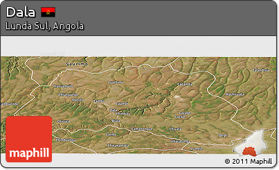 Satellite Panoramic Map of Dala