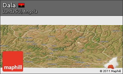 Satellite Panoramic Map of Dala