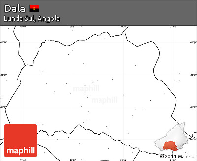 Blank Simple Map of Dala, no labels