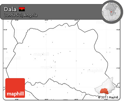 Blank Simple Map of Dala, no labels