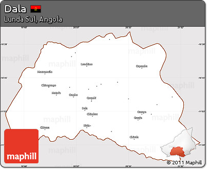 Classic Style Simple Map of Dala, cropped outside