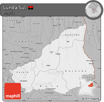 Gray Map of Lunda Sul