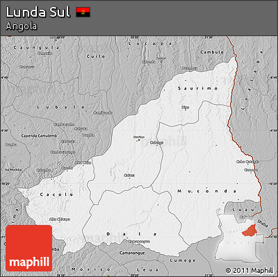 Gray Map of Lunda Sul
