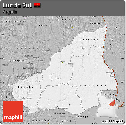 Gray Map of Lunda Sul