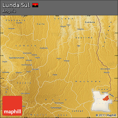 Physical Map of Lunda Sul