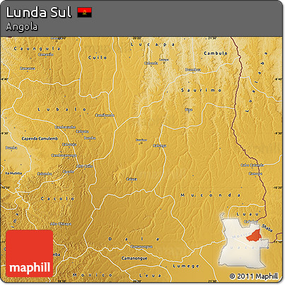 Physical Map of Lunda Sul