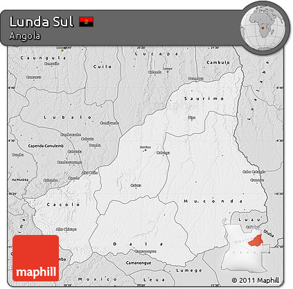 Silver Style Map of Lunda Sul
