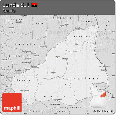 Silver Style Map of Lunda Sul
