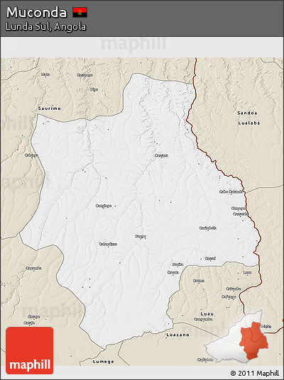 Classic Style 3D Map of Muconda