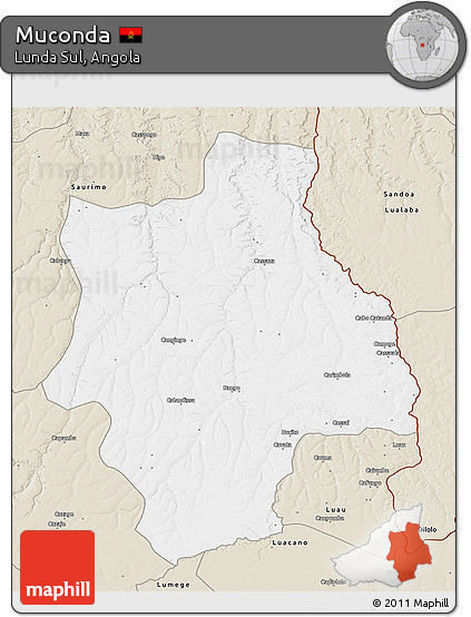 Classic Style 3D Map of Muconda