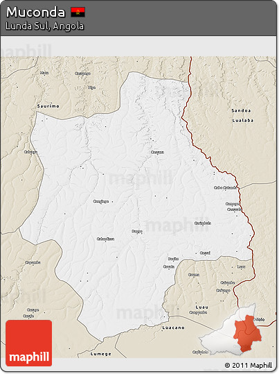 Classic Style 3D Map of Muconda