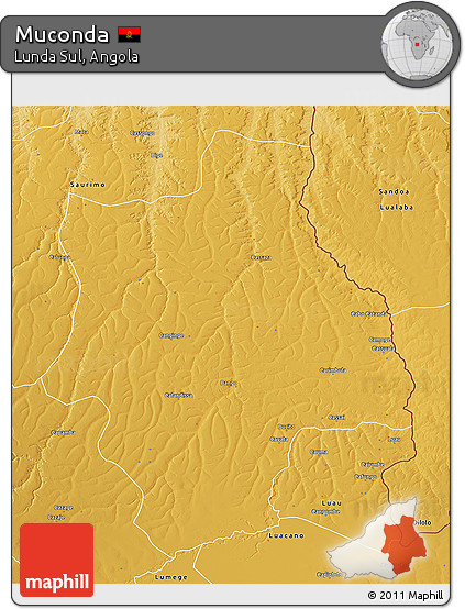 Physical 3D Map of Muconda