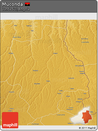 Physical 3D Map of Muconda