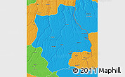 Political 3D Map of Muconda