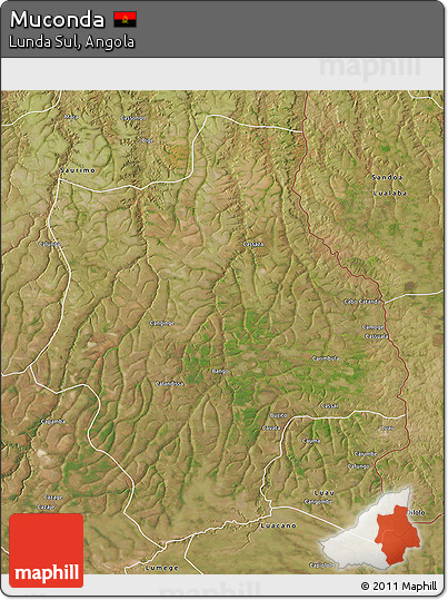 Satellite 3D Map of Muconda