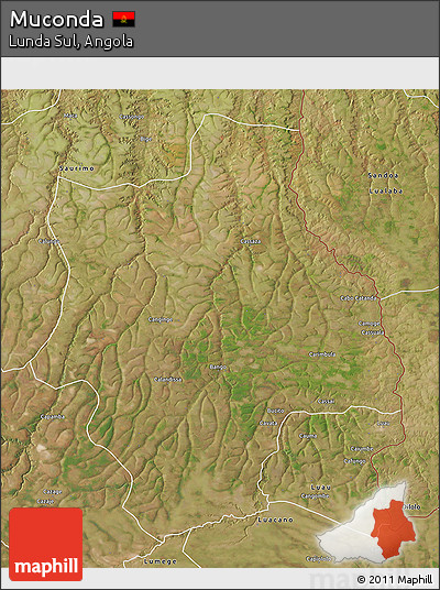 Satellite 3D Map of Muconda