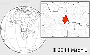 Blank Location Map of Muconda