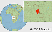 Savanna Style Location Map of Muconda