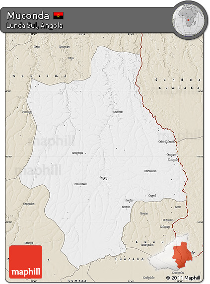 Classic Style Map of Muconda