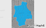 Political Map of Muconda, desaturated