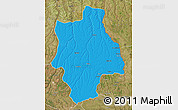 Political Map of Muconda, satellite outside