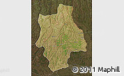 Satellite Map of Muconda, darken