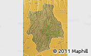 Satellite Map of Muconda, physical outside