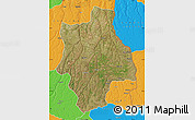 Satellite Map of Muconda, political outside