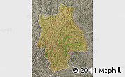 Satellite Map of Muconda, semi-desaturated
