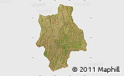 Satellite Map of Muconda, single color outside