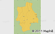 Savanna Style Map of Muconda, single color outside