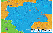 Political Panoramic Map of Muconda