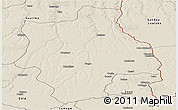 Shaded Relief Panoramic Map of Muconda