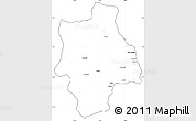 Blank Simple Map of Muconda, cropped outside