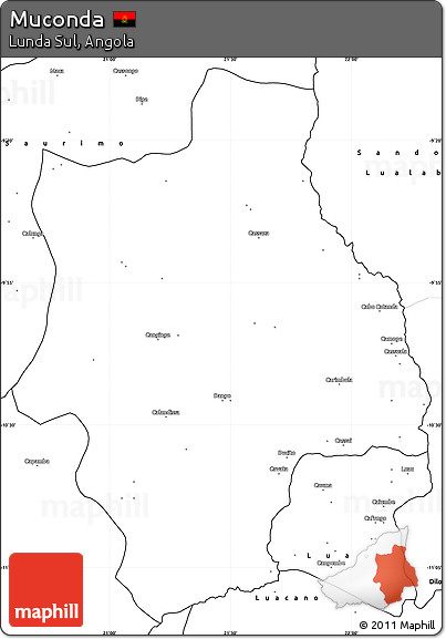 Blank Simple Map of Muconda