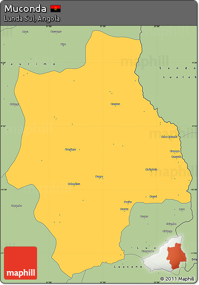 Savanna Style Simple Map of Muconda