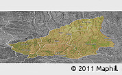 Satellite Panoramic Map of Lunda Sul, desaturated