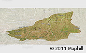 Satellite Panoramic Map of Lunda Sul, lighten