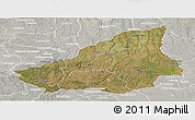 Satellite Panoramic Map of Lunda Sul, lighten, semi-desaturated