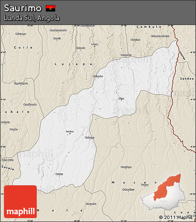 Classic Style Map of Saurimo