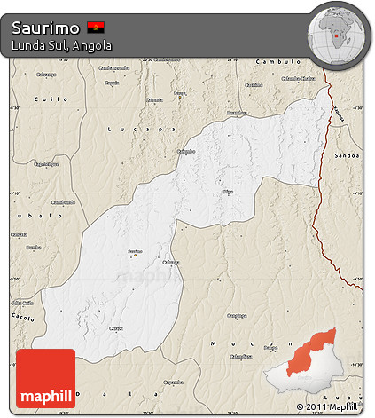 Classic Style Map of Saurimo