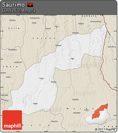 Classic Style Map of Saurimo