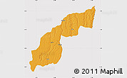 Political Map of Saurimo, cropped outside