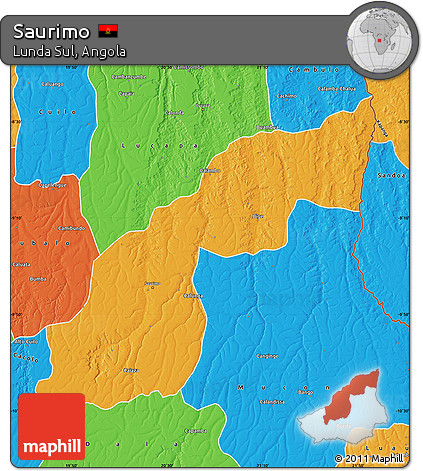 Political Map of Saurimo